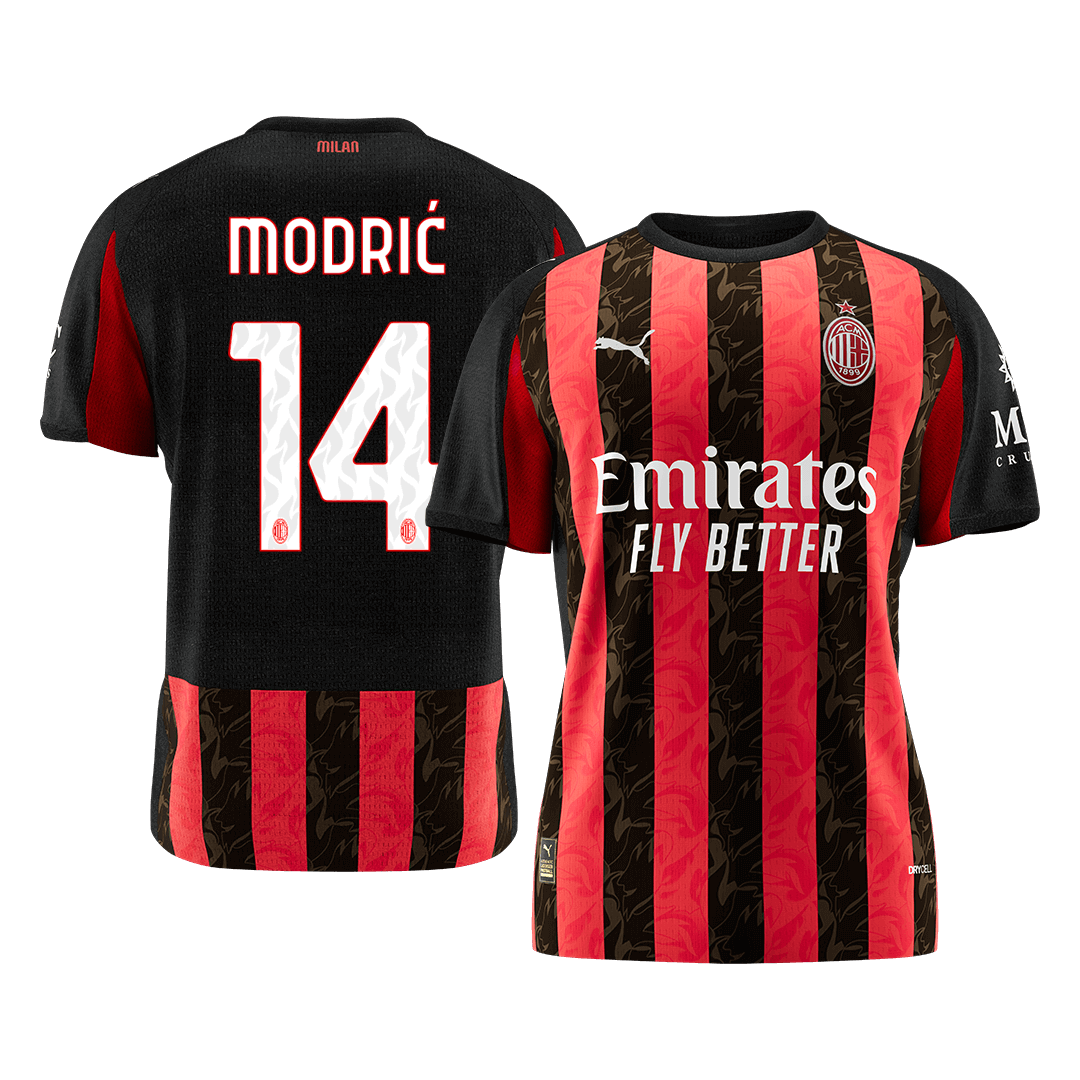 AC Milan Jersey Custom MODRIĆ #14 Soccer Jersey Home 2025/26 - bestsoccerstore