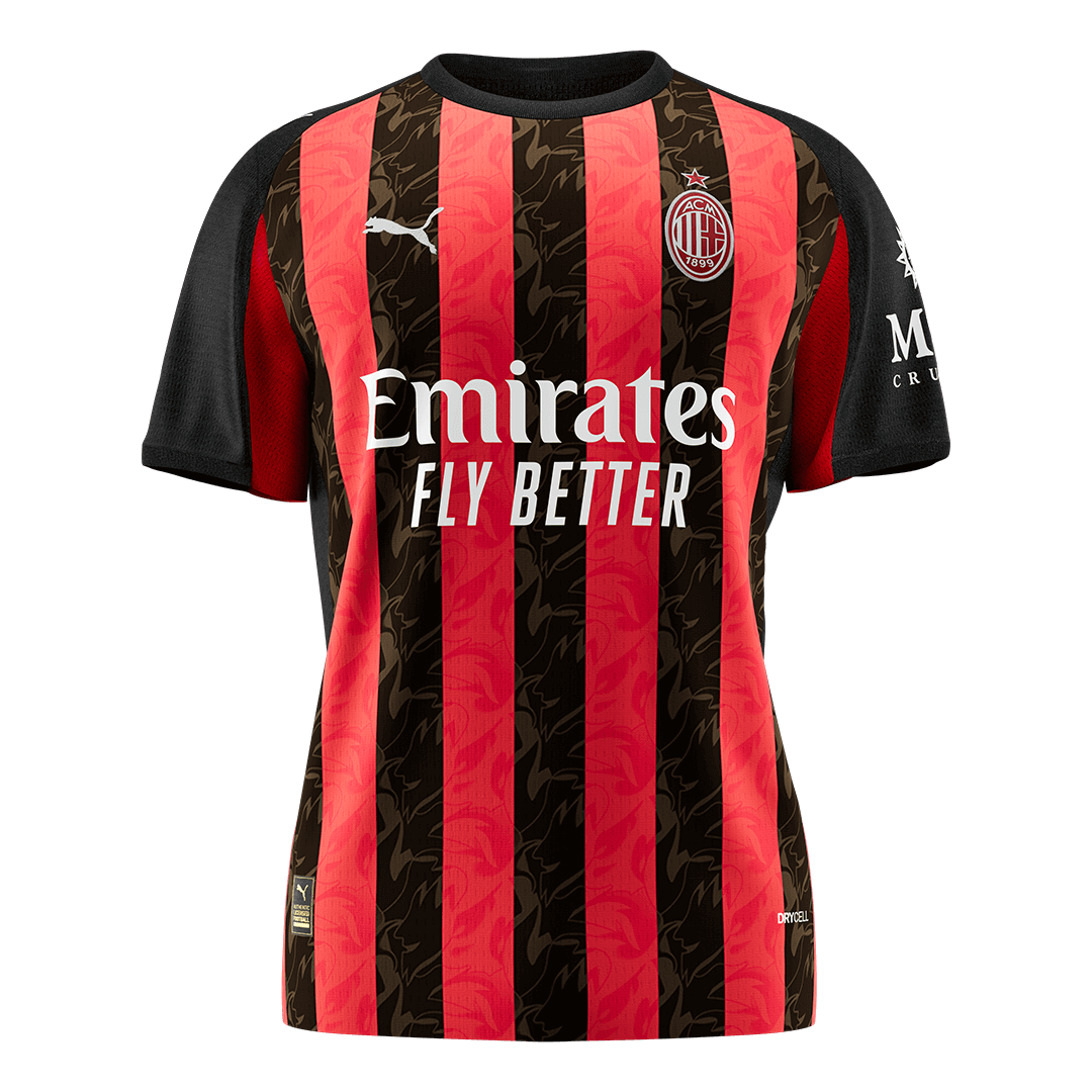 AC Milan Jersey Custom Soccer Jersey Home 2025/26 - bestsoccerstore