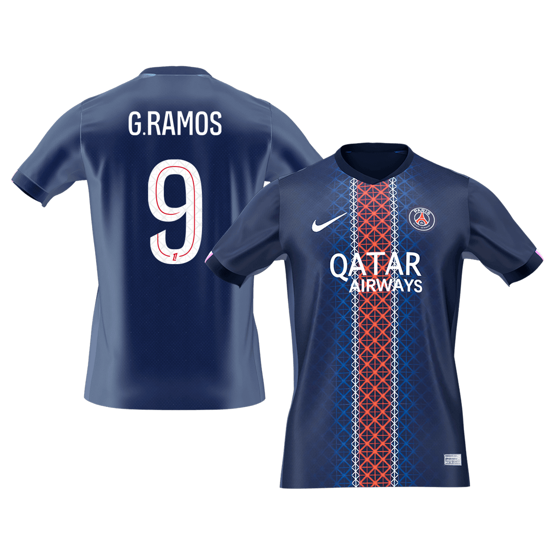 G.RAMOS #9 PSG Soccer Jersey Home 2025/26 Shirt - bestsoccerstore
