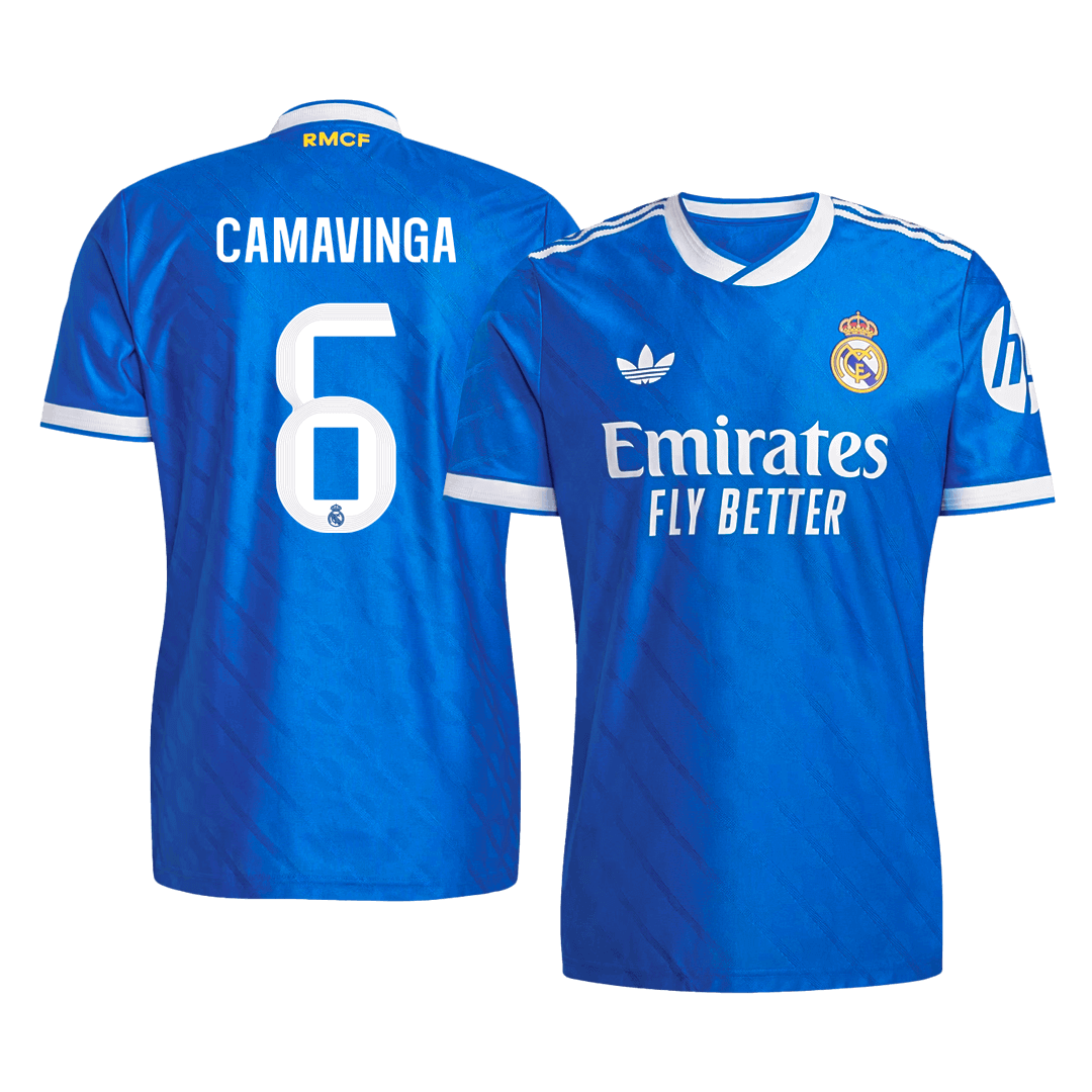 Real Madrid CAMAVINGA #6 Third Away Custom Player Version Soccer Jersey 2025/26 - bestsoccerstore