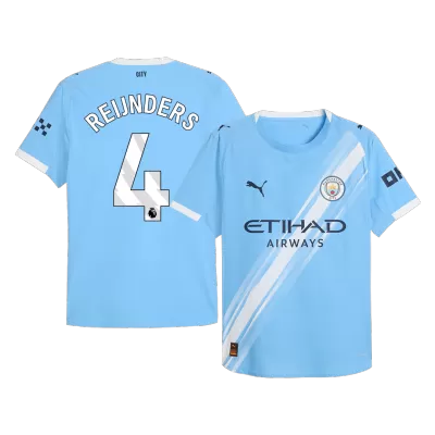 Manchester City REIJNDERS #4 Home Custom Player Version Soccer Jersey 2025/26 - bestsoccerstore