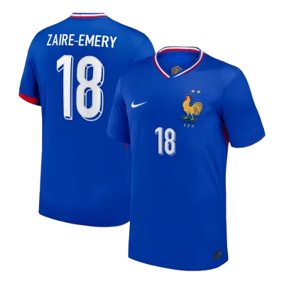 ZAIRE-EMERY #18 France Soccer Jersey Home Custom Shirt 2024 - bestsoccerstore