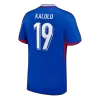 KALULU #19 France Soccer Jersey Home Custom Shirt 2024 - bestsoccerstore