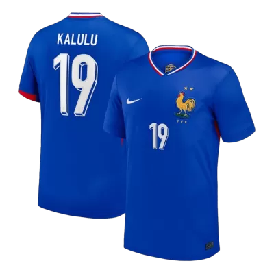 KALULU #19 France Soccer Jersey Home Custom Shirt 2024 - bestsoccerstore