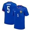 KOUNDE #5 France Soccer Jersey Home Custom Shirt 2024 - bestsoccerstore