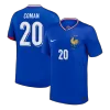 COMAN #20 France Soccer Jersey Home Custom Shirt 2024 - bestsoccerstore