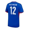 KOLO MUANI #12 France Soccer Jersey Home Custom Shirt 2024 - bestsoccerstore