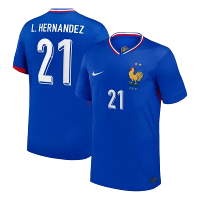 L.Hernandez #21 France Soccer Jersey Home Custom Shirt 2024 - bestsoccerstore