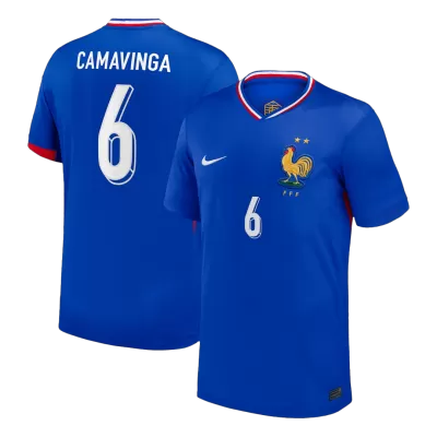 CAMAVINGA #6 France Soccer Jersey Home Custom Shirt 2024 - bestsoccerstore