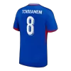 TCHOUAMENI #8 France Soccer Jersey Home Custom Shirt 2024 - bestsoccerstore