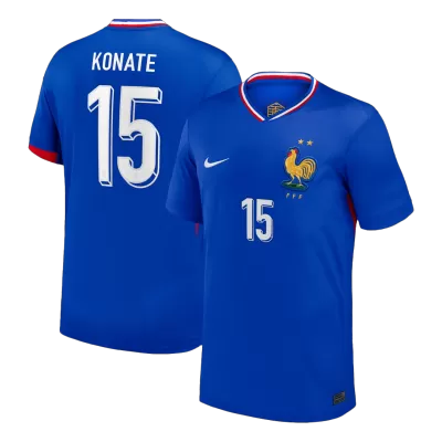KONATE #15 France Soccer Jersey Home Custom Shirt 2024 - bestsoccerstore