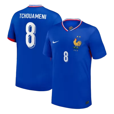TCHOUAMENI #8 France Soccer Jersey Home Custom Shirt 2024 - bestsoccerstore