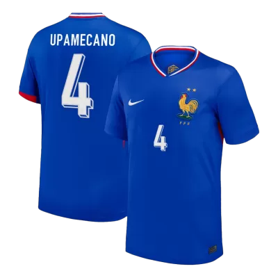 UPAMECANO #4 France Soccer Jersey Home Custom Shirt 2024 - bestsoccerstore