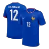 KOLO MUANI #12 France Soccer Jersey Home Custom Shirt 2024 - bestsoccerstore