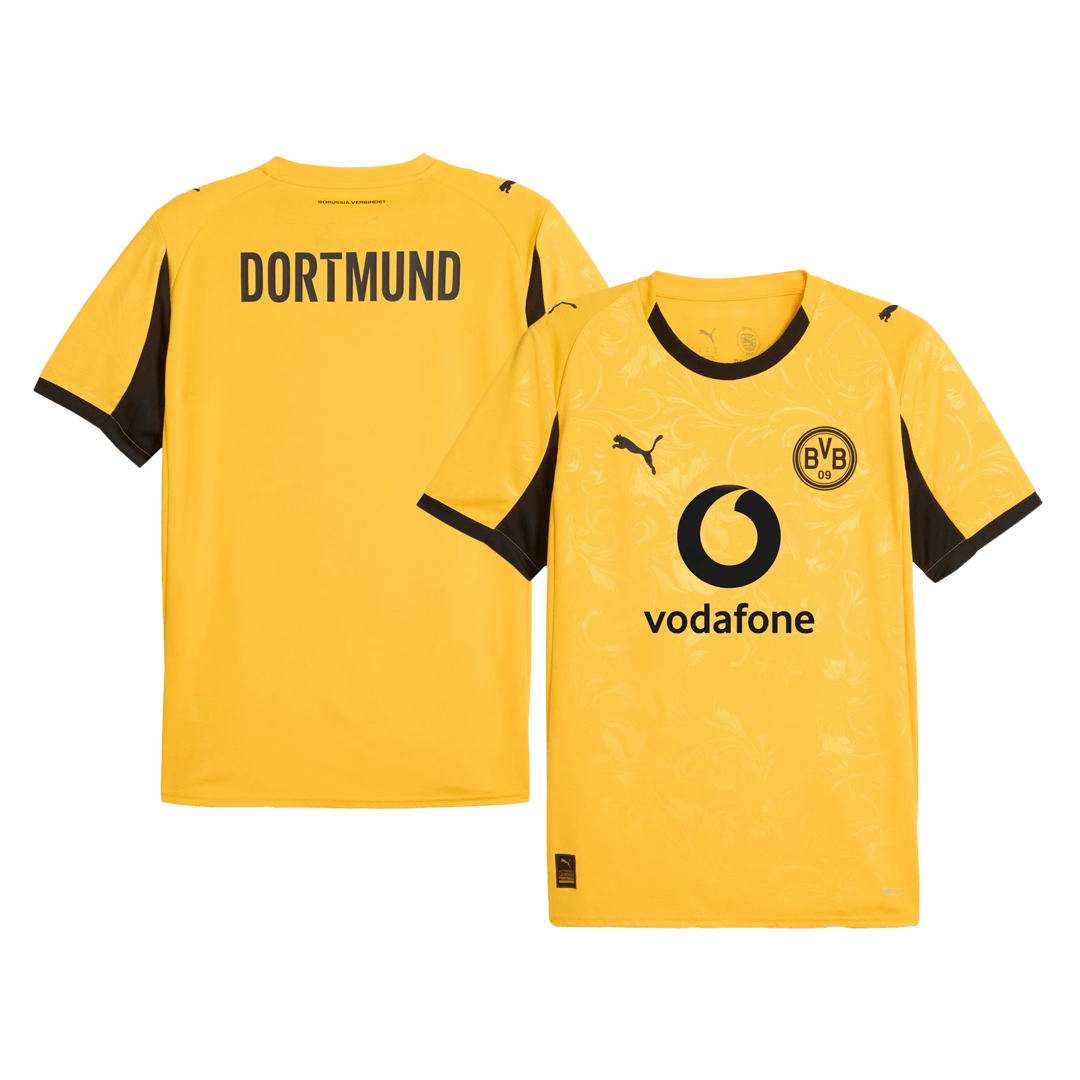 Borussia Dortmund Soccer Jersey Home 2025/26 Custom Shirt - bestsoccerstore