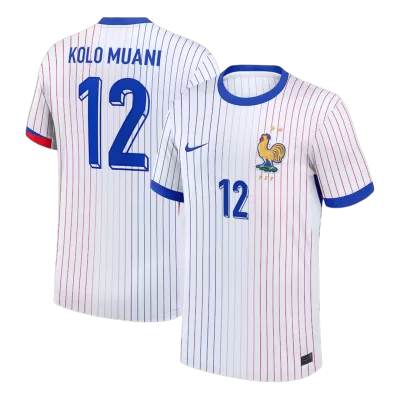 KOLO MUANI #12 France Soccer Jersey Away Custom Shirt 2024 - bestsoccerstore
