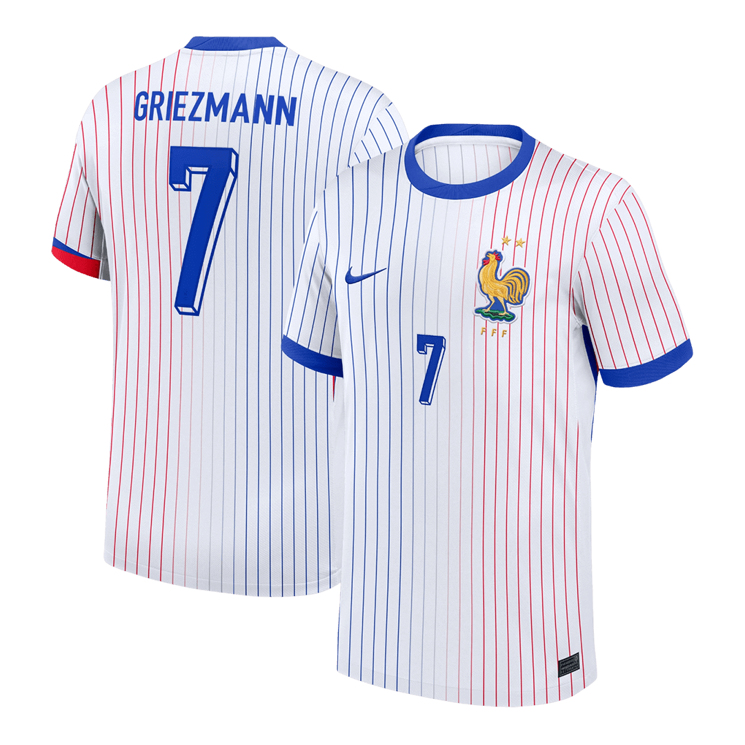GRIEZMANN #7 France Soccer Jersey Away Custom Shirt - bestsoccerstore