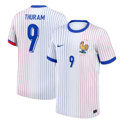 THURAM #9 France Soccer Jersey Away Custom Shirt 2024 - bestsoccerstore
