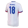 NKUNKU #18 France Soccer Jersey Away Custom Shirt 2024 - bestsoccerstore
