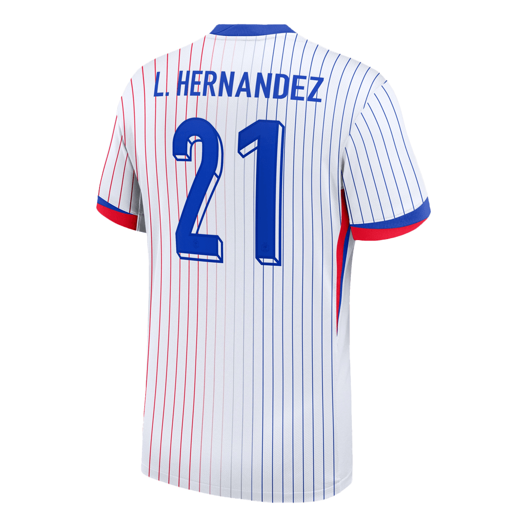 L.HERNANDEZ #21 France Soccer Jersey Away Custom Shirt