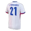 L.HERNANDEZ #21 France Soccer Jersey Away Custom Shirt 2024 - bestsoccerstore
