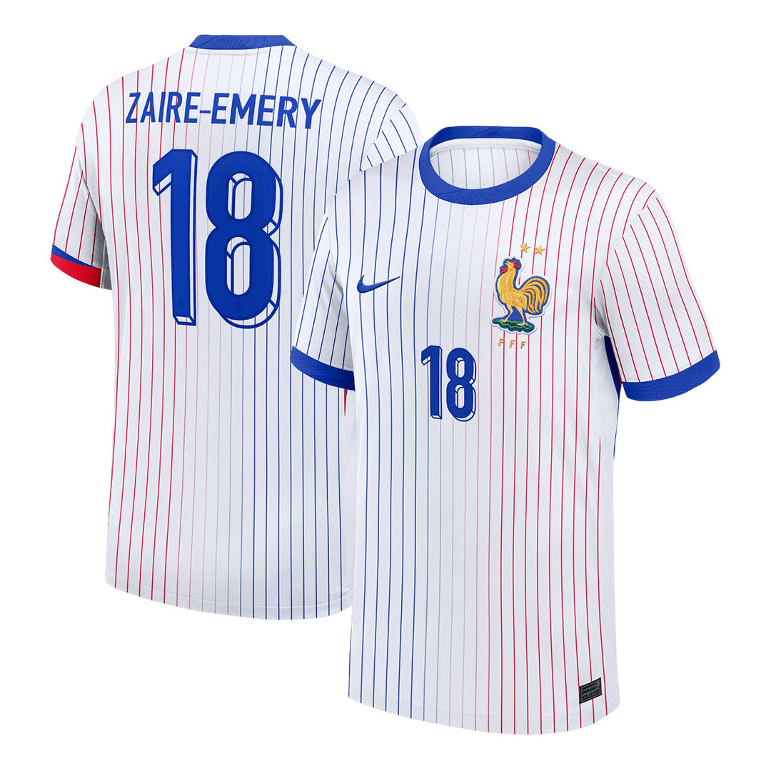 ZAIRE-EMERY #18 France Soccer Jersey Away Custom Shirt - bestsoccerstore