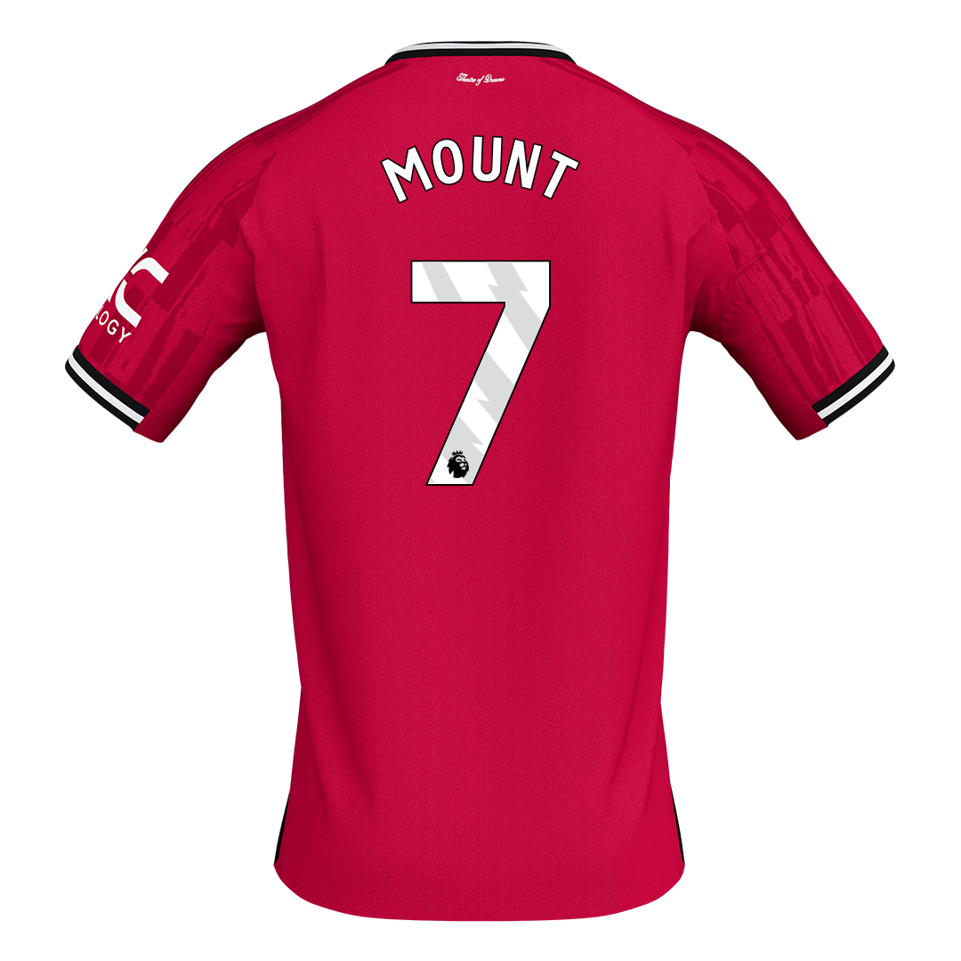 Manchester United Jersey Custom MOUNT #7 Soccer Jersey Home 2025/26 - bestsoccerstore