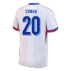 COMAN #20 France Soccer Jersey Away Custom Shirt 2024 - bestsoccerstore