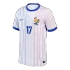 SALIBA #17 France Soccer Jersey Away Custom Shirt 2024 - bestsoccerstore