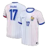 SALIBA #17 France Soccer Jersey Away Custom Shirt 2024 - bestsoccerstore
