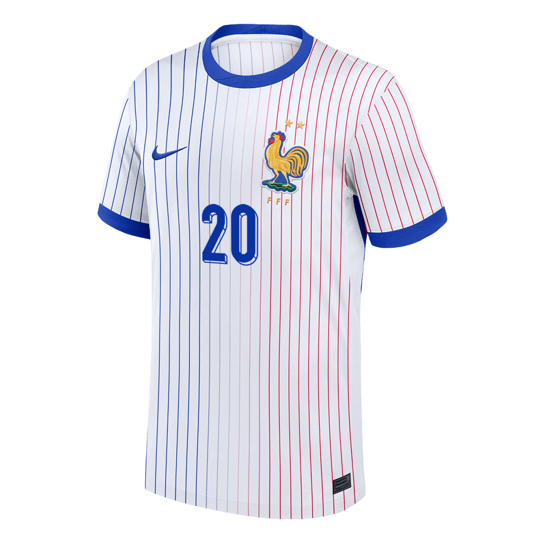COMAN #20 France Soccer Jersey Away Custom Shirt