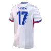 SALIBA #17 France Soccer Jersey Away Custom Shirt 2024 - bestsoccerstore