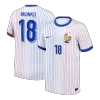 NKUNKU #18 France Soccer Jersey Away Custom Shirt 2024 - bestsoccerstore