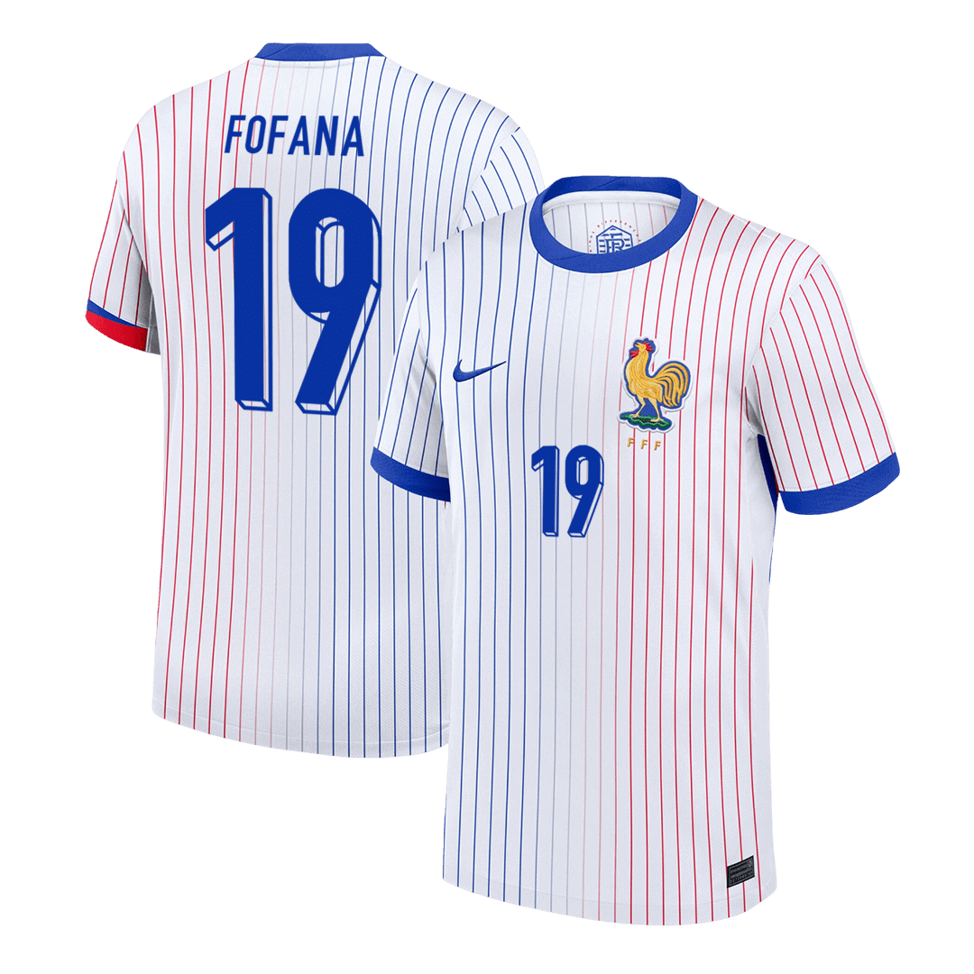 FOFANA #19 France Soccer Jersey Away Custom Shirt - bestsoccerstore