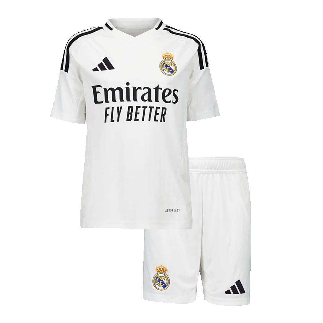 Kids Real Madrid Custom Home Soccer Kits - bestsoccerstore