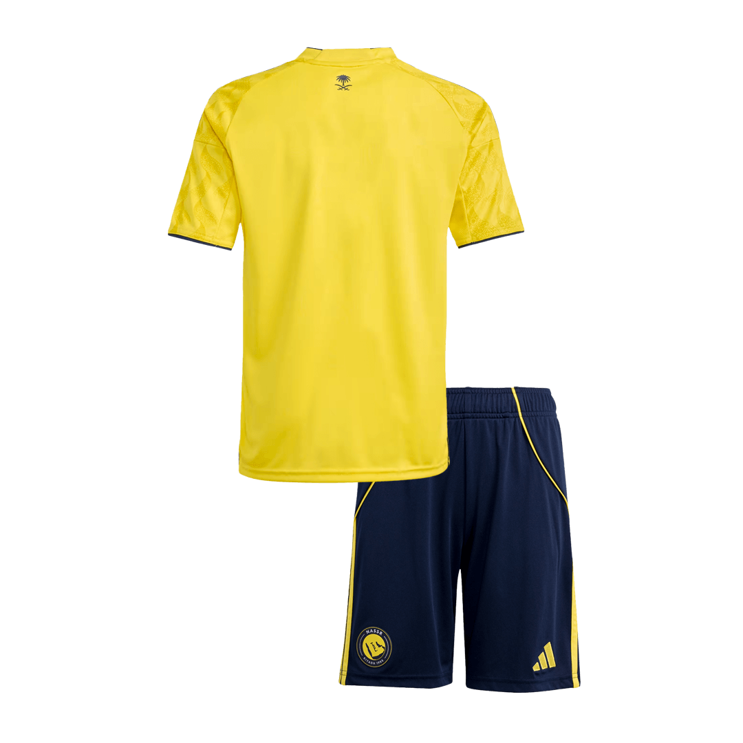 Kids Al Nassr Home Soccer Kits 2025/26 - bestsoccerstore