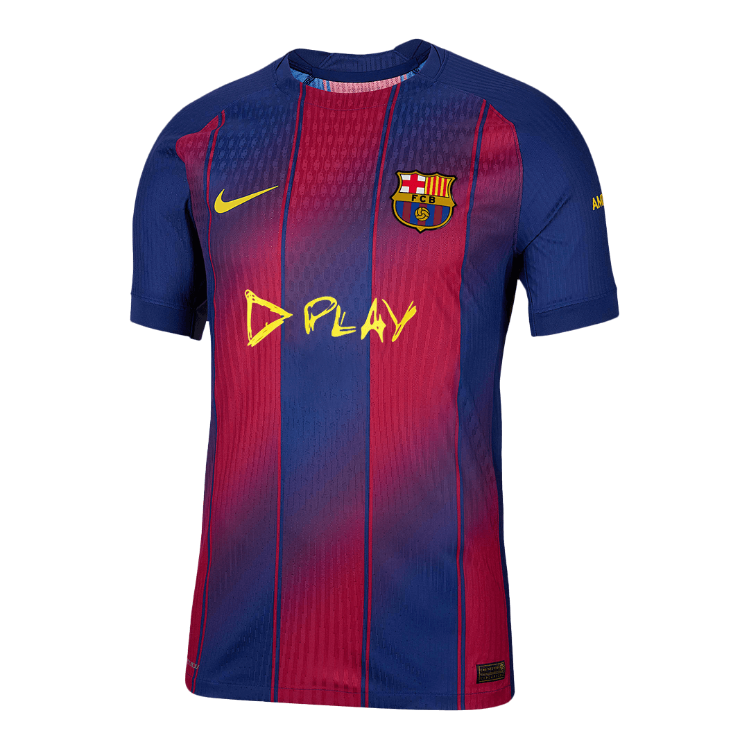 Barcelona Home X Ed Sheeran Player Version Soccer Jersey 2025/26 - bestsoccerstore