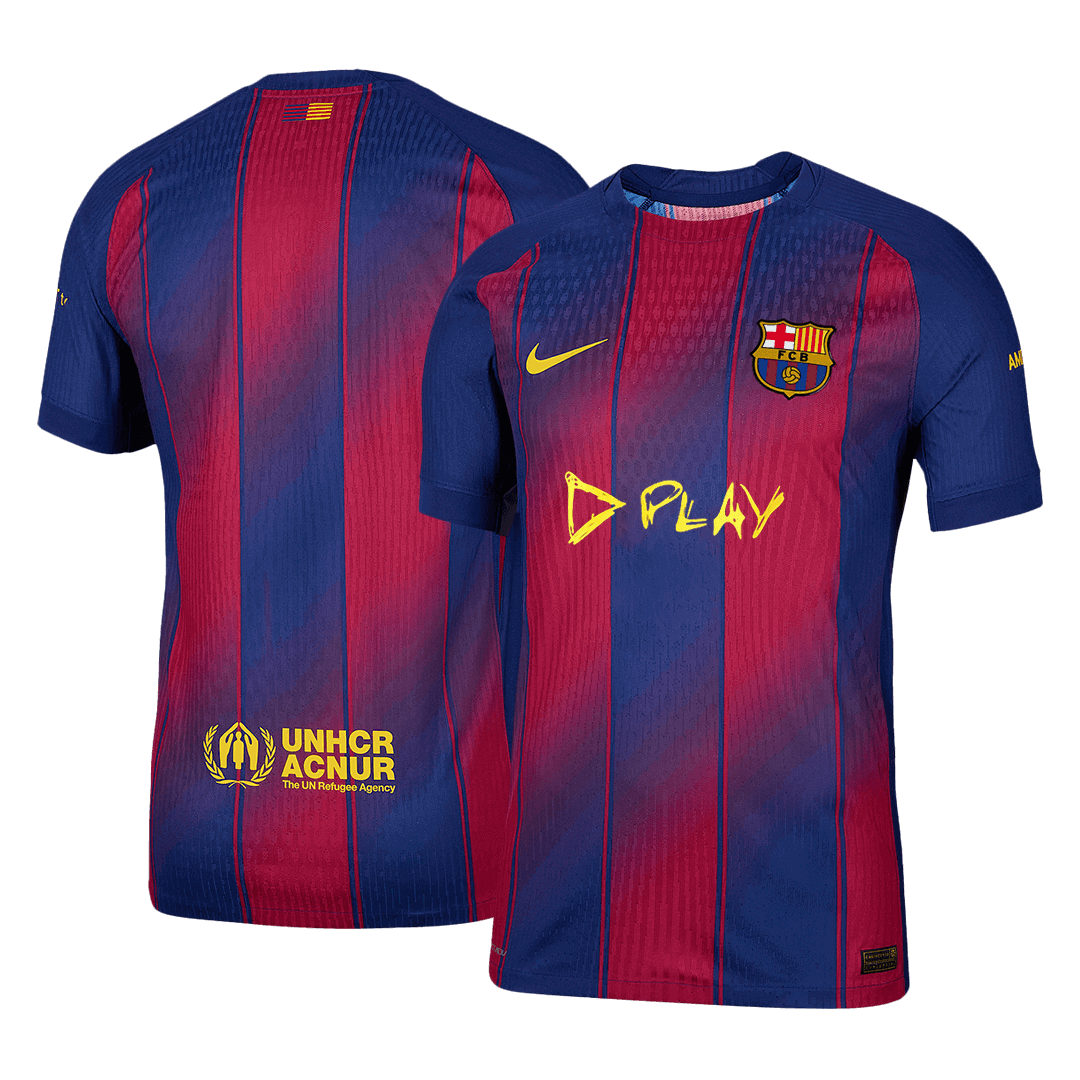 Barcelona Home X Ed Sheeran Player Version Soccer Jersey 2025/26