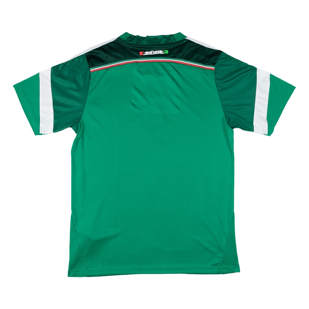 Mexico Retro Jersey Home Long Sleeve Soccer Shirt 2014