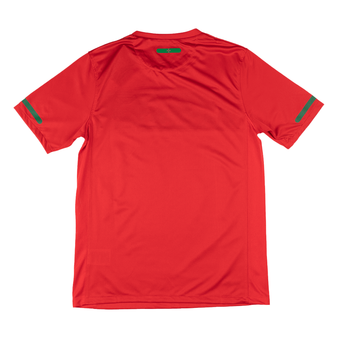 Portugal Retro Jersey Home Long Sleeve Soccer Shirt 2010