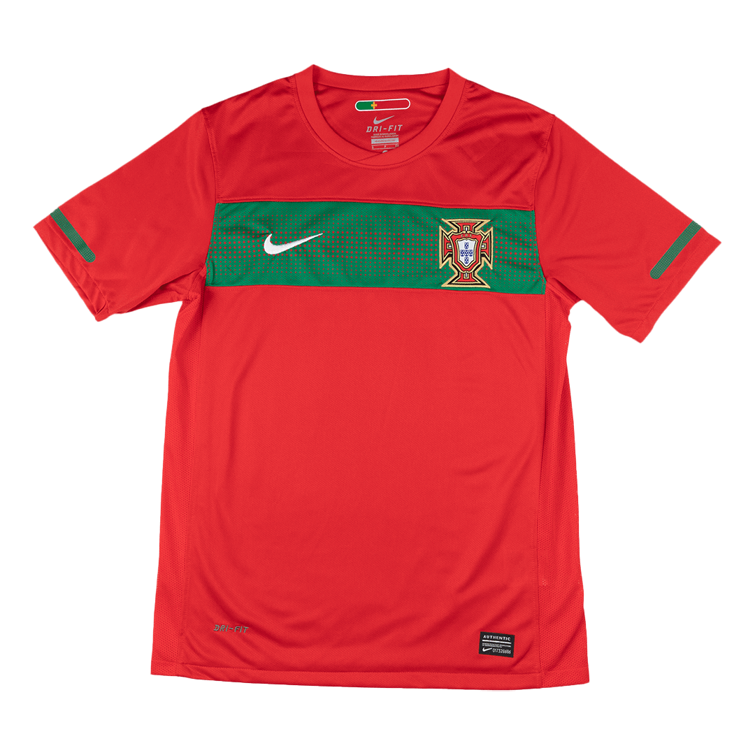 Portugal Retro Jersey Home Long Sleeve Soccer Shirt 2010 - bestsoccerstore