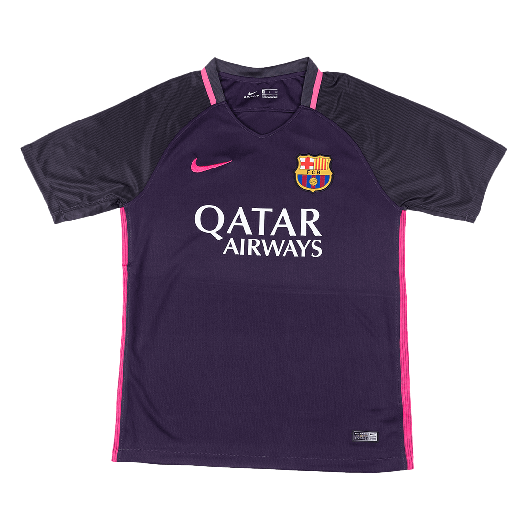 Barcelona Retro Jersey Away Soccer Shirt 2016/17 - bestsoccerstore