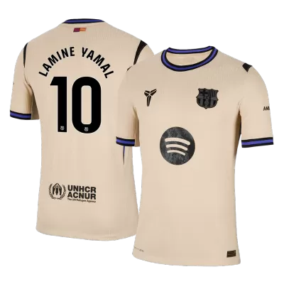 Barcelona LAMINE YAMAL #10 Away Custom Player Version Soccer Jersey 2025/26 - UCL - bestsoccerstore