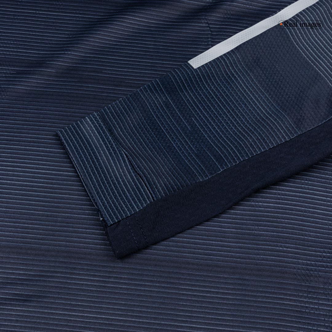 Real Madrid Away Player Version Long Sleeve Soccer Jersey 2025/26 - bestsoccerstore