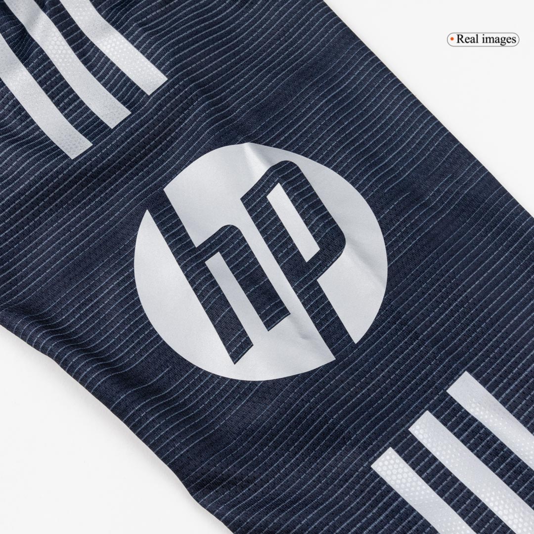 Real Madrid Away Player Version Long Sleeve Soccer Jersey 2025/26 - bestsoccerstore