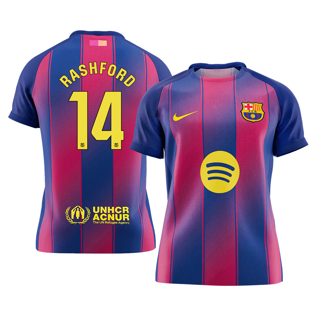 RASHFORD #14 Barcelona Soccer Jersey Home Custom Shirt 2025/26 - bestsoccerstore