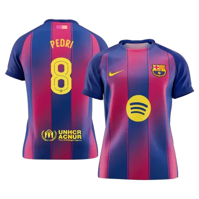 PEDRI #8 Barcelona Soccer Jersey Home Custom Shirt 2025/26 - UCL - bestsoccerstore