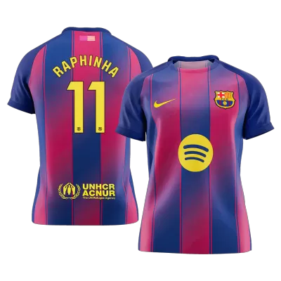 RAPHINHA #11 Barcelona Soccer Jersey Home Custom Shirt 2025/26 - bestsoccerstore