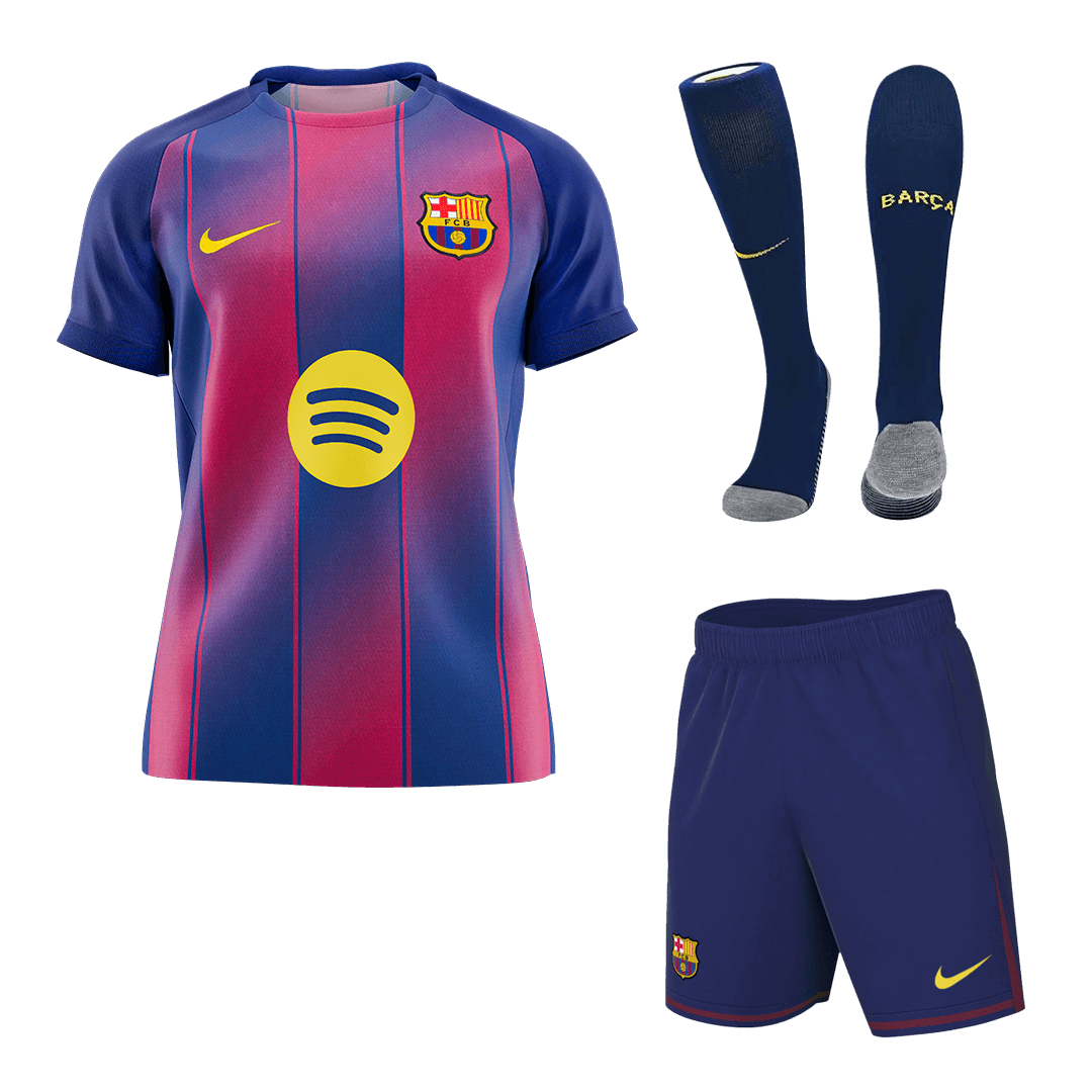 Barcelona Home Custom Full Soccer Kit 2025/26 - bestsoccerstore