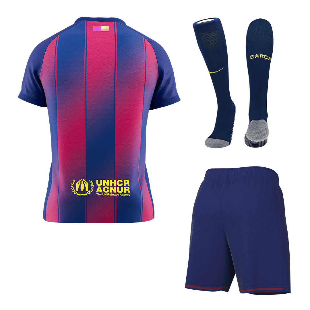 Barcelona Home Custom Full Soccer Kit 2025/26 - bestsoccerstore